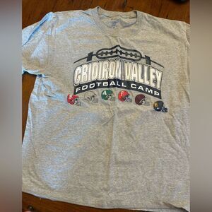 Gridiron Valley Football Camp Gray T-Shirt